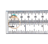 10k Rose Gold 3 Stone Genuine Natural Turquoise Ring Size 5.5 Jewelry (#J6359)