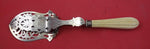 English Silverplate by Unknown Pastry Tongs fancy pierced & engraved 10 1/2"