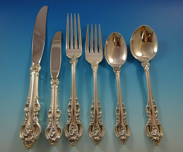 El Grandee by Towle Sterling Silver Flatware Set For 8 Service 48 Pieces