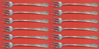 Mary II by Lunt Sterling Silver Cocktail Fork Set of 12 pcs 5 1/2"