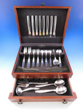 Swedish Modern by Allan Adler Sterling Silver Flatware Set Hand Wrought 52 Pcs
