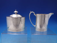 Georgian by Tuttle Sterling Silver Tea Set 5pc C. Coolidge President Mark #7200