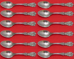 Francis I by Reed & Barton New Script Mark Sterling Silver Teaspoon 6" Set of 12