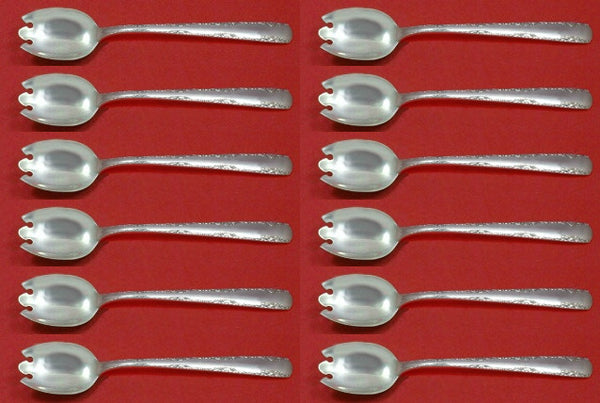 Camellia by Gorham Sterling Silver Ice Cream Dessert Fork Custom Set 12 pcs 6"