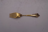 Grande Baroque Gold Accent by Wallace Sterling Silver Cold Meat Fork 8 1/8"