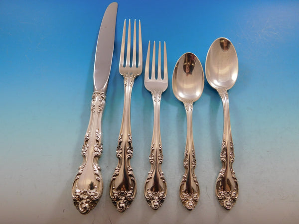Melrose by Gorham Sterling Silver Flatware Set Service 30 Pieces Dinner Size