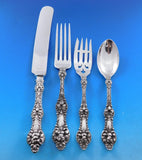 Old Orange Blossom by Alvin Sterling Silver Flatware Set for 8 Service 69 pieces