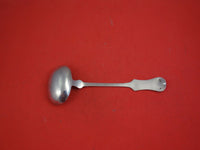 Austrian .800 Silver Gravy Ladle w/ Oval Bowl and Crown Monogram on Handle 8"