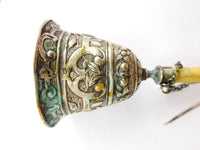 Sterling Tussie Mussie Posey Posy Holder with Bows and Swags (#J1227)