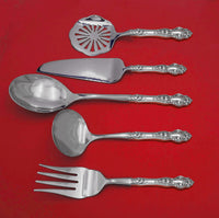 Violet by Wallace Sterling Silver Thanksgiving Serving Set 5pc HH WS Custom