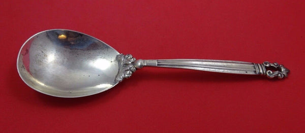 Acorn by Georg Jensen Sterling Silver Berry Spoon 8 7/8" Serving