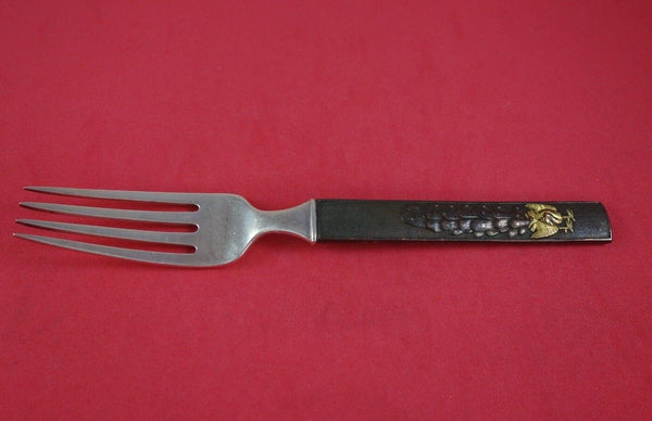 Kozuka by Tiffany and Co Sterling Copper Bronze Dinner Fork with Peacock 7 3/8"