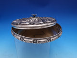 Italian 800 Silver Pastry Dish with Lid and flower finial Ornate c1935 (#8345)