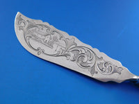 Dew Drop by Shiebler Sterling Silver Flat Master Butter Twist Handle BC 7 3/4"