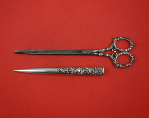 Number B1063 by Gorham Sterling Silver Paper Scissors Sheath Marked Both Pieces