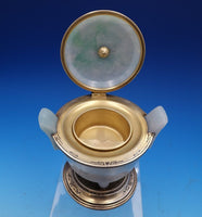 Jade by Edward Farmer Urn Light Vermeil Sterling Fittings Jade Elephant (#7950)