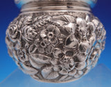 Repousse by Davis and Galt Sterling Silver Tea Caddy #6 3" x 3 1/4" (#9113)