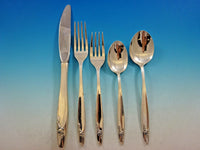 Eternal Rose by Alvin Sterling Silver Flatware Set for 12 Service 64 Pieces