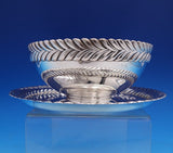 Tiffany and Co Sterling Silver Dip Dish and Plate Set 2pc #8175-5907 (#3494)