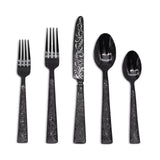 Parisian Garden Black by Ricci Stainless Flatware Set for 8 Service 40 piece New