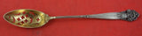 Georgian by Towle Sterling Silver Olive Spoon Original Gold Wash 6 1/4"