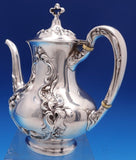 Eton by Wallace Sterling Silver Coffee Pot Large Art Nouveau #1160 8" (#8401)