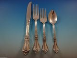 Royal Rose by Wallace Sterling Silver Flatware Set For 12 Service 67 Pieces