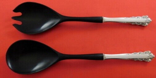 Belle Meade by Lunt Sterling Silver Salad Serving Set with Black Nylon 11 1/8"