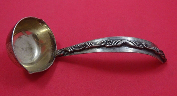 P. Lopez Mexican Mexico Sterling Silver Gravy Ladle Gold Washed 6"