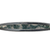 Antique Sterling Silver Genuine Natural Moss Agate Bar Pin 1 3/4" (#J7438)