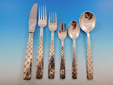 Star by E. Dragsted Danish Sterling Silver Flatware Set Service Mid Century Mod