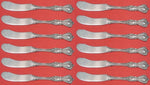 Marlborough by Reed and Barton Sterling Silver Butter Spreader FH Set 12 pcs