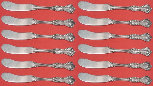 Marlborough by Reed and Barton Sterling Silver Butter Spreader FH Set 12 pcs