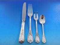 Marly by Christofle France Silverplate Flatware Service 12 Set 119 pc Din Unused