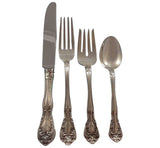 Chateau Rose by Alvin Sterling Silver Flatware Set Service 24 Pieces