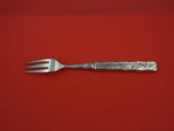 Lap Over Edge Acid Etched by Tiffany & Co Sterling Fruit Fork w/ leaves HH AS 7"