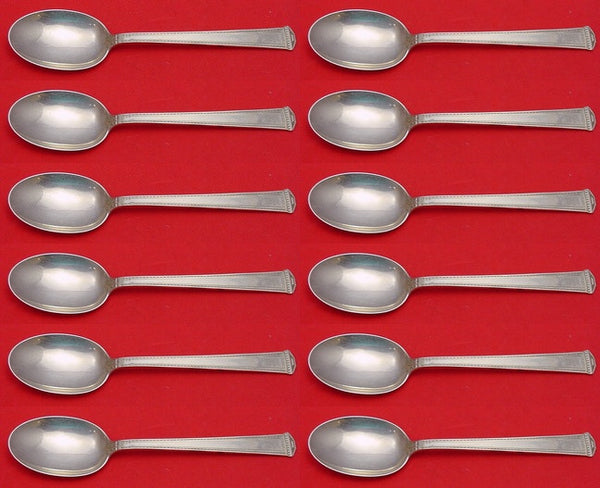 Pantheon by International Sterling Silver Place Soup Spoon Set 12 pieces 7 1/4"
