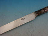 Kozuka by Unknown Bronze Handle Regular Knife with SP Blunt Blade and Birds 9"