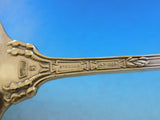 Georgian by Towle Sterling Silver Soup Ladle Gold Washed w/Flowers In Bowl 14"