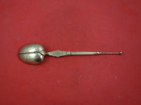 English Estate Sterling Silver Coronation Spoon Vermeil Birmingham 1902 9 3/4"
