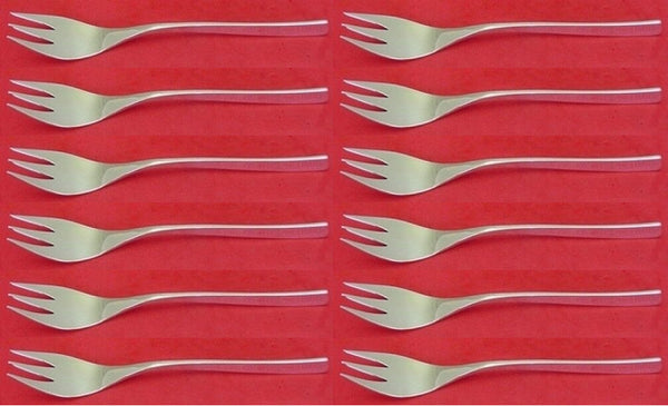 Vision by International Sterling Silver Salad Fork 3-Tine Set of 12 pcs 6 3/8"