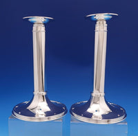 Saint Dunstan by Tiffany and Co Sterling Silver Candlestick Pair 31 ozt. (#8254)