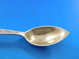 Lap Over Acid Etched by Tiffany Sterling Silver Grapefruit Spoon GW Dill 6"