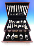 Colonial Engraved by Gorham Sterling Silver Flatware Set for 12 Service 77 pcs