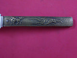 Kozuka by Gorham Sterling Silver Bronze Fish Knife BC Two Men Squid Bird Horse