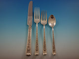 Windsor Rose by Watson Sterling Silver Flatware for 8 Set Service 60 pieces