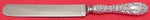 Rose By Stieff Sterling Silver Regular Knife Blunt w/ Cartouche 8 7/8"