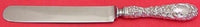 Rose By Stieff Sterling Silver Regular Knife Blunt w/ Cartouche 8 7/8"