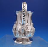 English Victorian Sterling Silver Baby Cup Repousse Flowers Birmingham (#7933)
