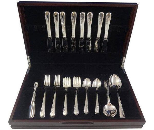 Blossom Time by International Sterling Silver Flatware Service 8 Set 50 Pieces